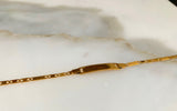 Gold Plated Youth ID Bracelet And/Or Necklace