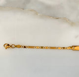Gold Plated Youth ID Bracelet And/Or Necklace