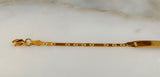 Gold Plated Youth ID Bracelet And/Or Necklace