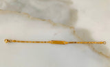 Gold Plated Youth ID Bracelet And/Or Necklace