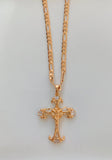 Medium Width Rose Gold Plated Figaro Chains In Multiple Lengths