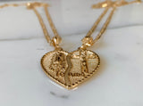Jesus And Mary Breakable Heart With Two Chains