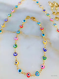 Reversible Gold Plated Heart Eye And Love Breakable Set