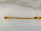 Gold Plated Youth ID Bracelet And/Or Necklace