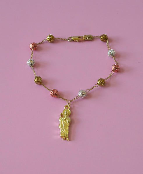 Rosary Inspired Saint Jude Bracelet