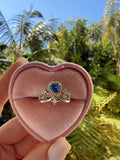 Sky Blue Crown Ring