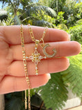 Star Bright Cross & Initial