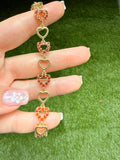 Bling Heart Bracelet (Red)