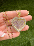Pink Fancy Heart Necklace
