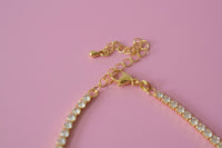 Bezel Heart Tennis Necklace