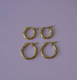 Gold Huggies In 2 Sizes