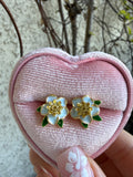 Hibiscus Studs (teal)