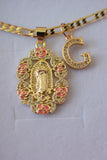 Icy La Rosa de Guadalupe & Initial (Pink)