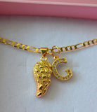 Nugget Angel Wing & Initial