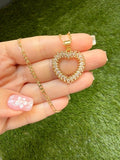Baguette Heart Necklace