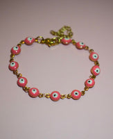 Bubble Gum Pink Eye Bracelet