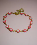 Bubble Gum Pink Eye Bracelet