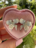 Floral Butterfly Studs