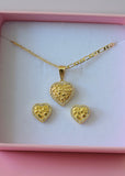 2 Piece Icy Nugget Heart Set (Package Deal)