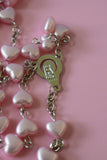 Pink Heart Rosary