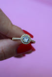 Gold Halo Ring (White)