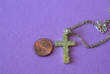 Square Nugget Cross & Initial