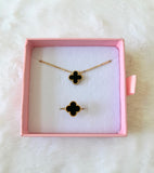 Black Clover Ring & Necklace