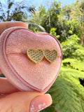 Cassie Heart Studs
