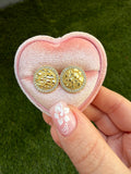 Round Diamond Nugget Earrings