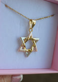 Tricolor Star Of David (Rolo Chain)