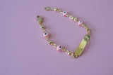 Kids Pink Eye Bracelet
