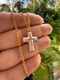 Enamel Cross (pink)