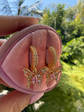 Butterfly Dangle Earrings (pink)