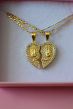 Diamond Mother Mary Heart Set