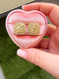 Square Nugget Studs
