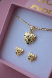 Diamond Cut Nugget Heart Set (Package Deal)