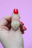 Iced Out Heart Ring