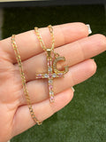 Maddy Cross & Initial (Pink)