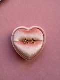 Dainty Daisy Studs (cherry cola)