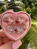 Crystal Butterfly Earrings