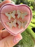 Wendy Butterfly Studs (Pink)
