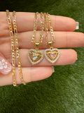 Little Heart Necklace (Pink or White)