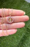Mini Pink Baguette Mary (Box Chain)