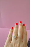 Gold Halo Ring (White)