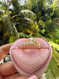 Icy Heart Bypass Ring (adjustable)