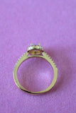 Gold Halo Ring (White)