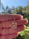 Donna Spinning Flower Necklace