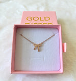 Rose Gold Bow Necklace