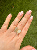 Diamond Butterfly Ring (White)