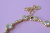 Bezel Heart Tennis Bracelet